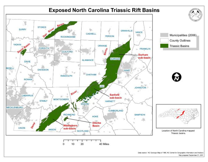 “Fracking” Map in NC